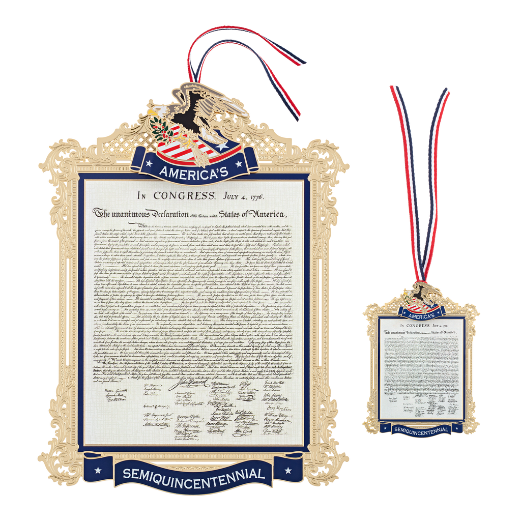 Official Commemorative Ornament of America’s 250th Anniversary 10" Display Wall Hanging