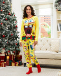 PatPat SpongeBob SquarePants Family Matching Christmas Pajamas Yellow