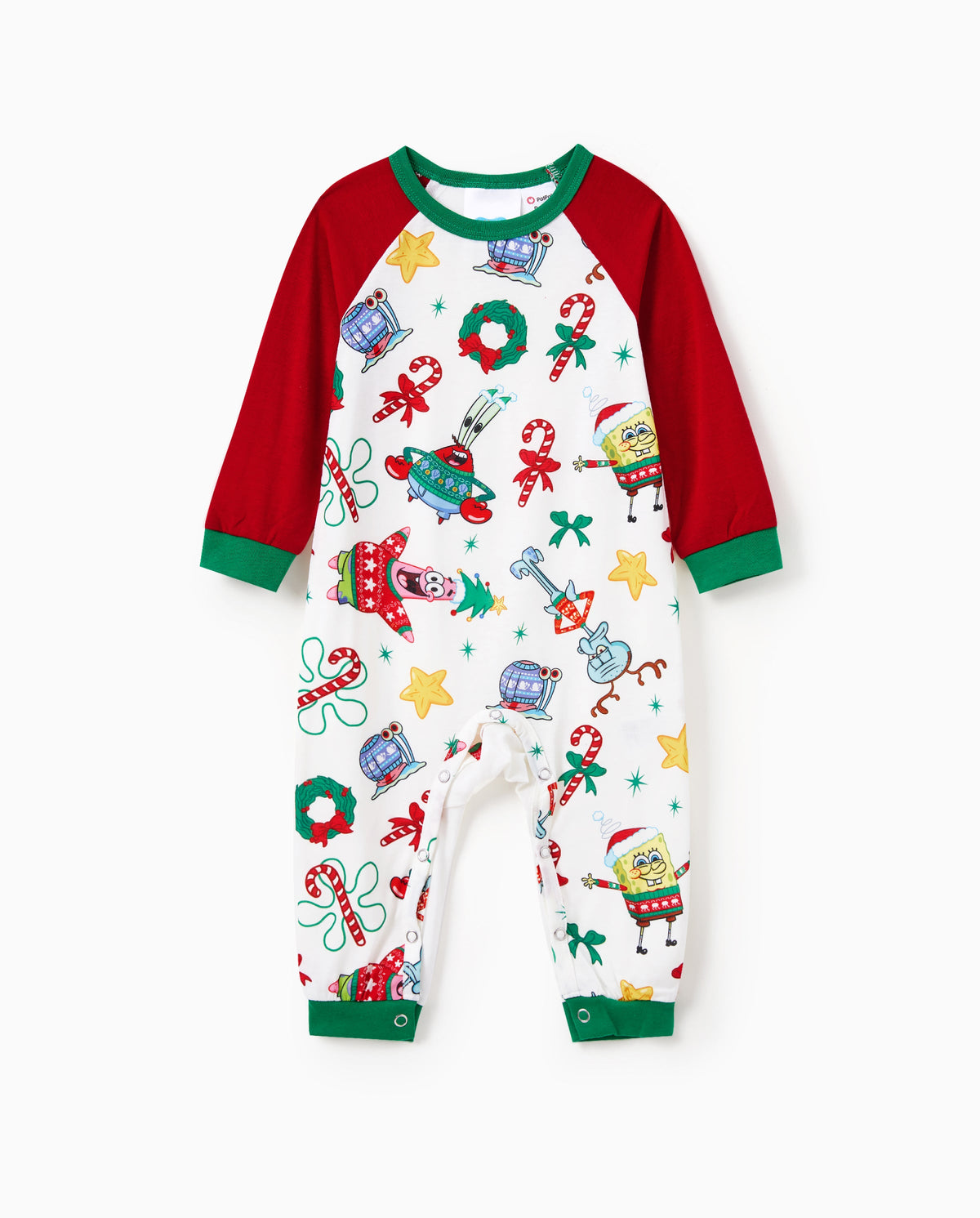 PatPat SpongeBob SquarePants Matching Family Christmas Pajamas Patrick Print Red
