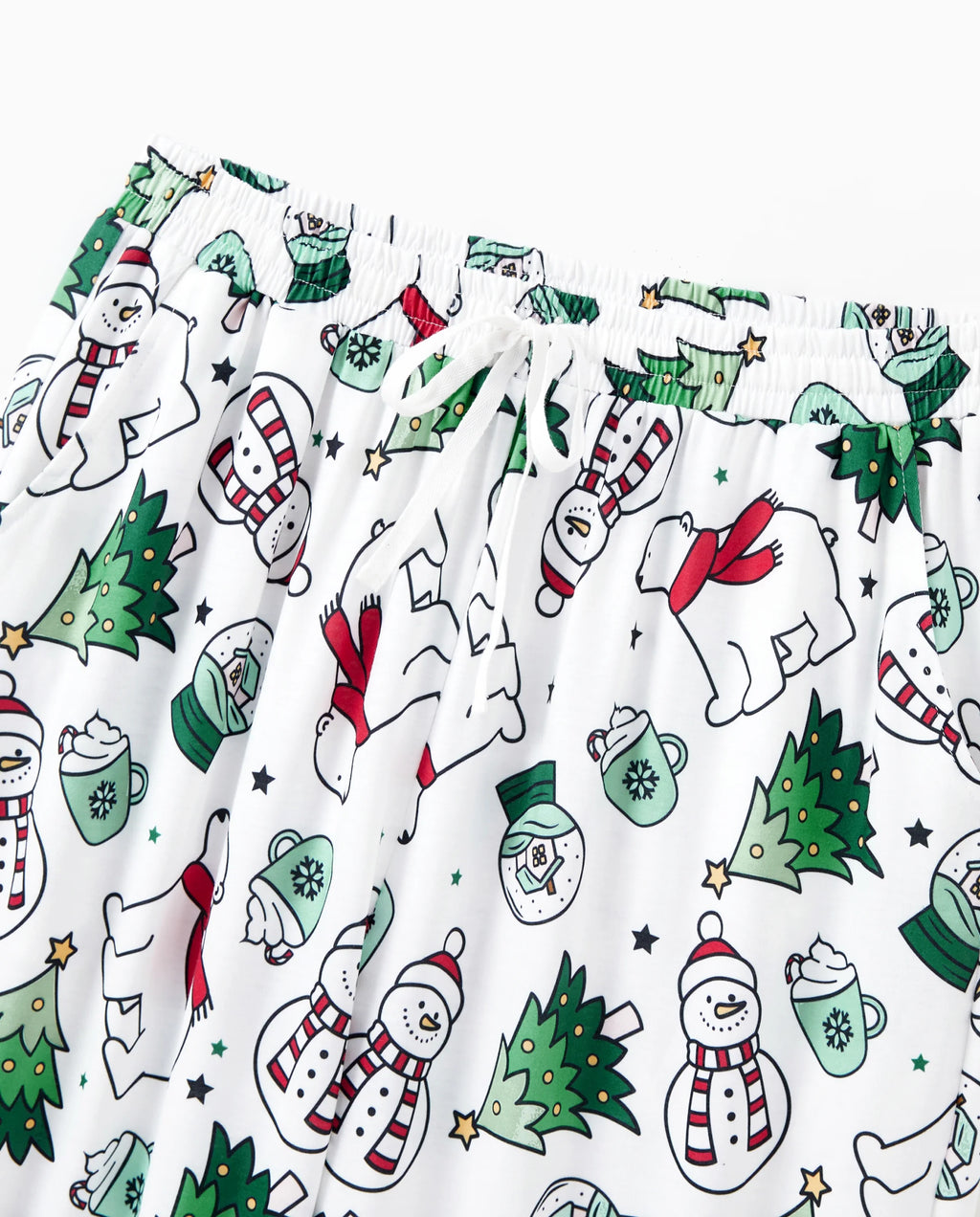 PatPat Family Matching Christmas Pajamas Christmas Tree Print Green