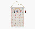 Embroidered Hanging Advent Calendar - Nutcracker