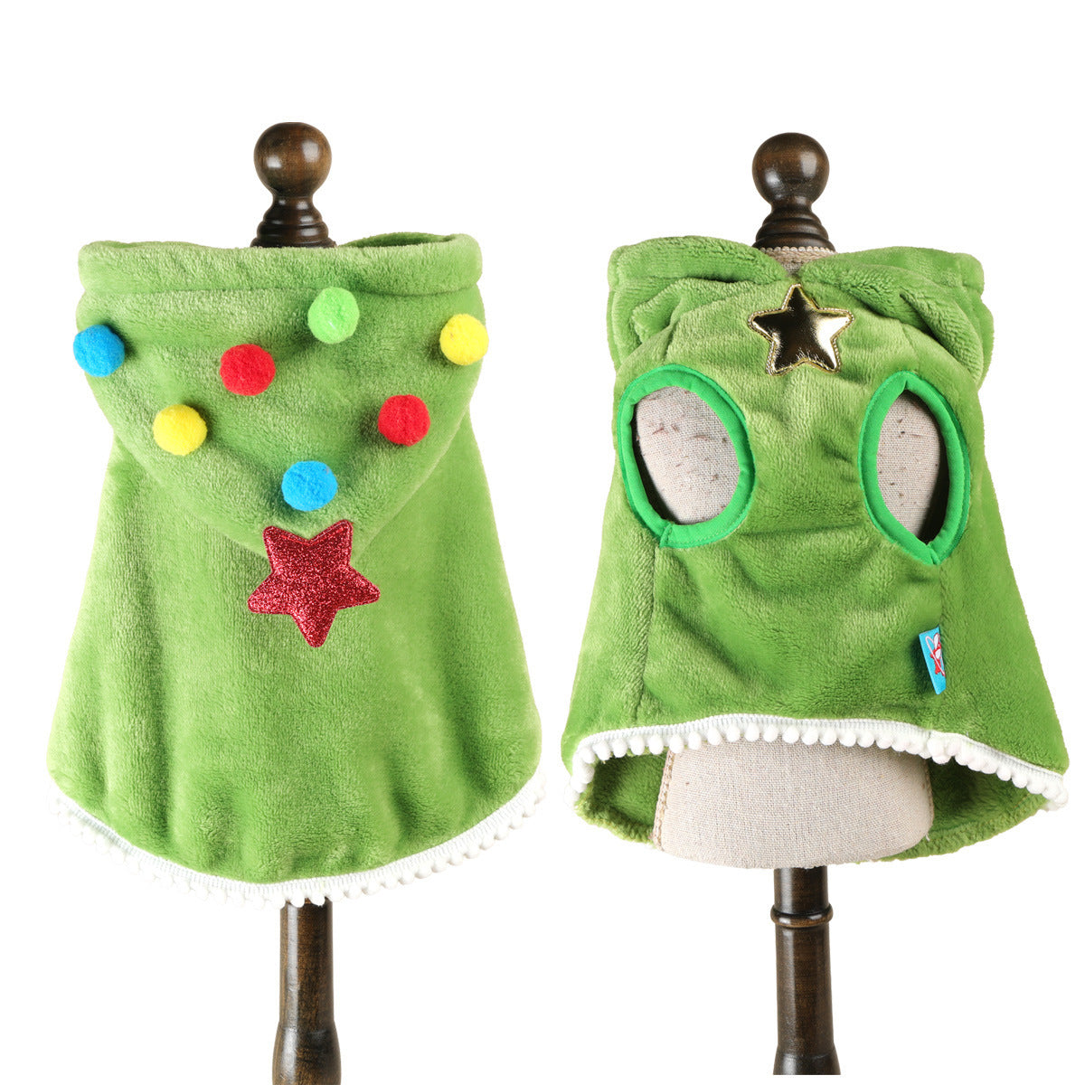 Christmas Santa Tree Elk Dog Cat Cape Coat